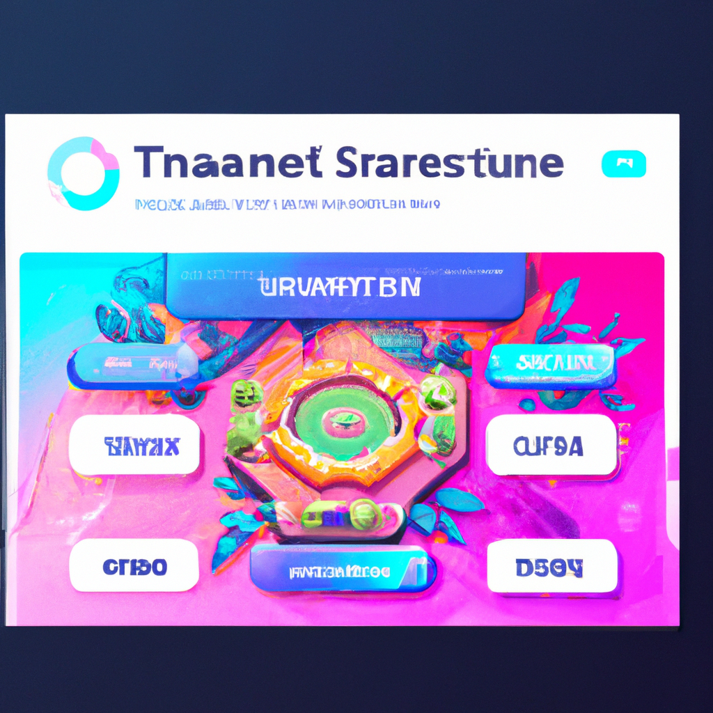 Gallery screenshot — colorful arena with HUD